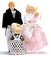 Blonde Victorian Dollhouse Doll Family